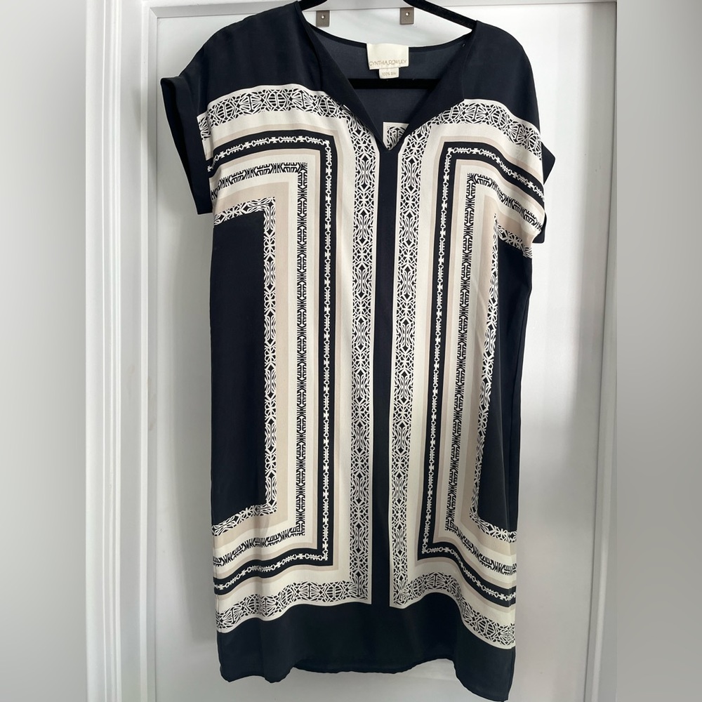Cynthia Rowley 100% silk shift dress